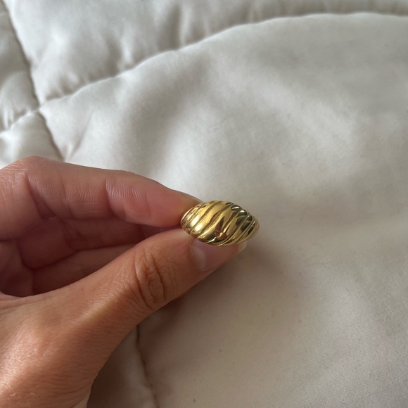 Stainless Steel Gold Ring - Picture 3 of 6